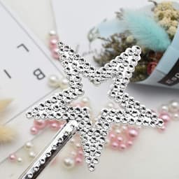 Silver 13 Inches Star Wand