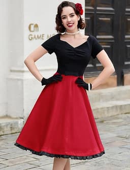 Vintage Style Colorblock Dresses