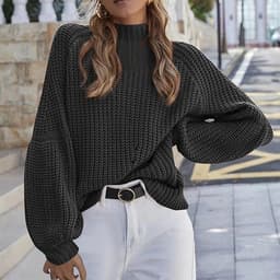 Knitted Cardigan Turtleneck Sweaters