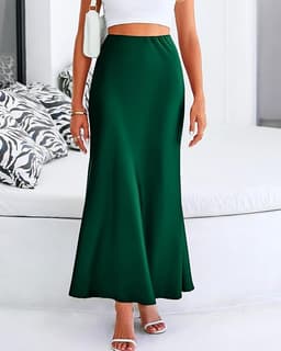 Womens High-Waisted Fall Skirts