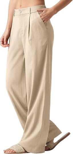 Women's Linen Pants Wide Leg