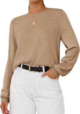 Long Sleeve Knit Loose Tops