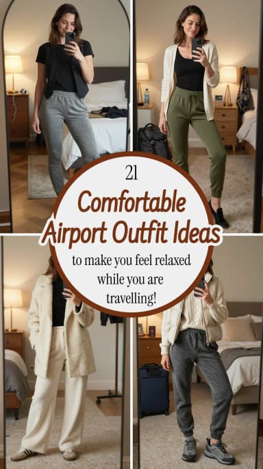 21 Comfy Airport Outfit Ideas for Women 2026 ✈️✨ | Best Airport Outfit Ideas | Stylish Travel Looks | Trendy Airport Fashion