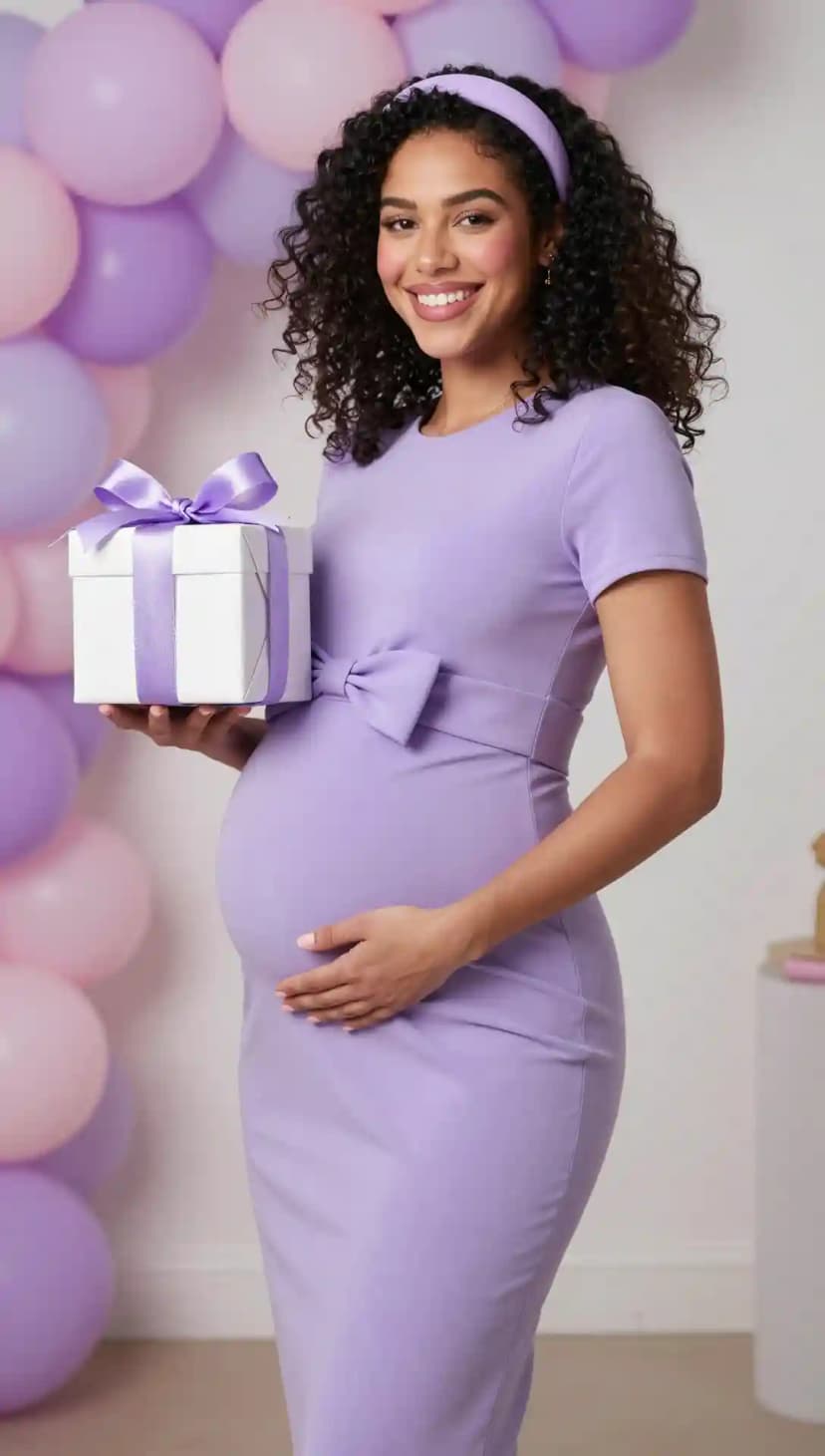 Lavender Jersey Midi Dress + Lavender Padded Headband