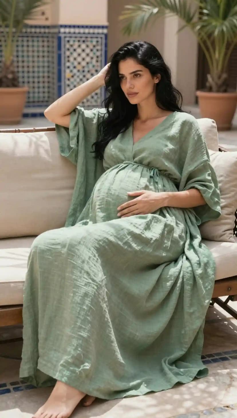Sage Gauze Maxi Dress
