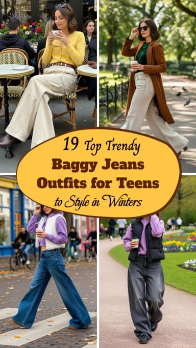π 19 Baggy Jeans Outfits for Winter - Cozy & Chic Style 2026 | Best Baggy Jeans Outfit Ideas | Winter Baggy Jeans Looks | Trendy Winter Fashion