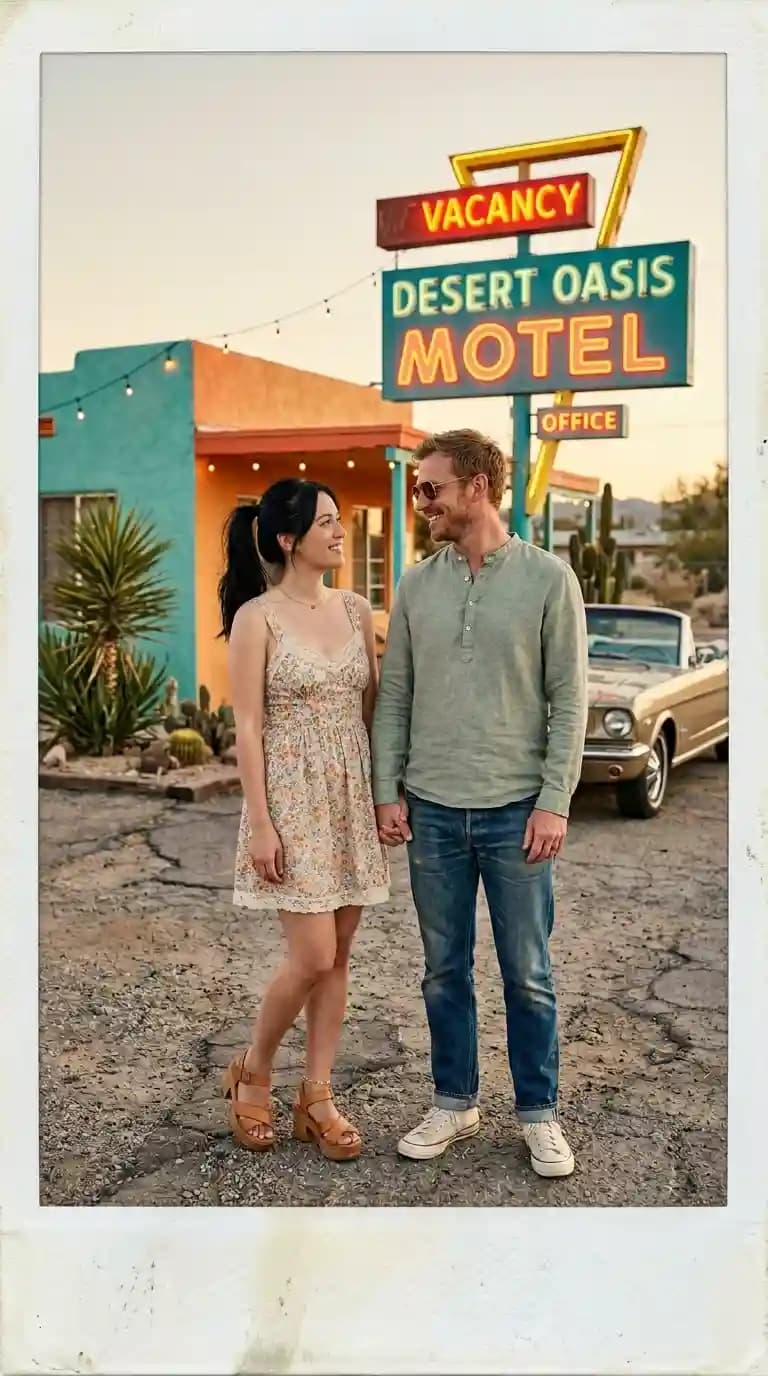 Floral Mini Dress + Henley Shirt + Jeans