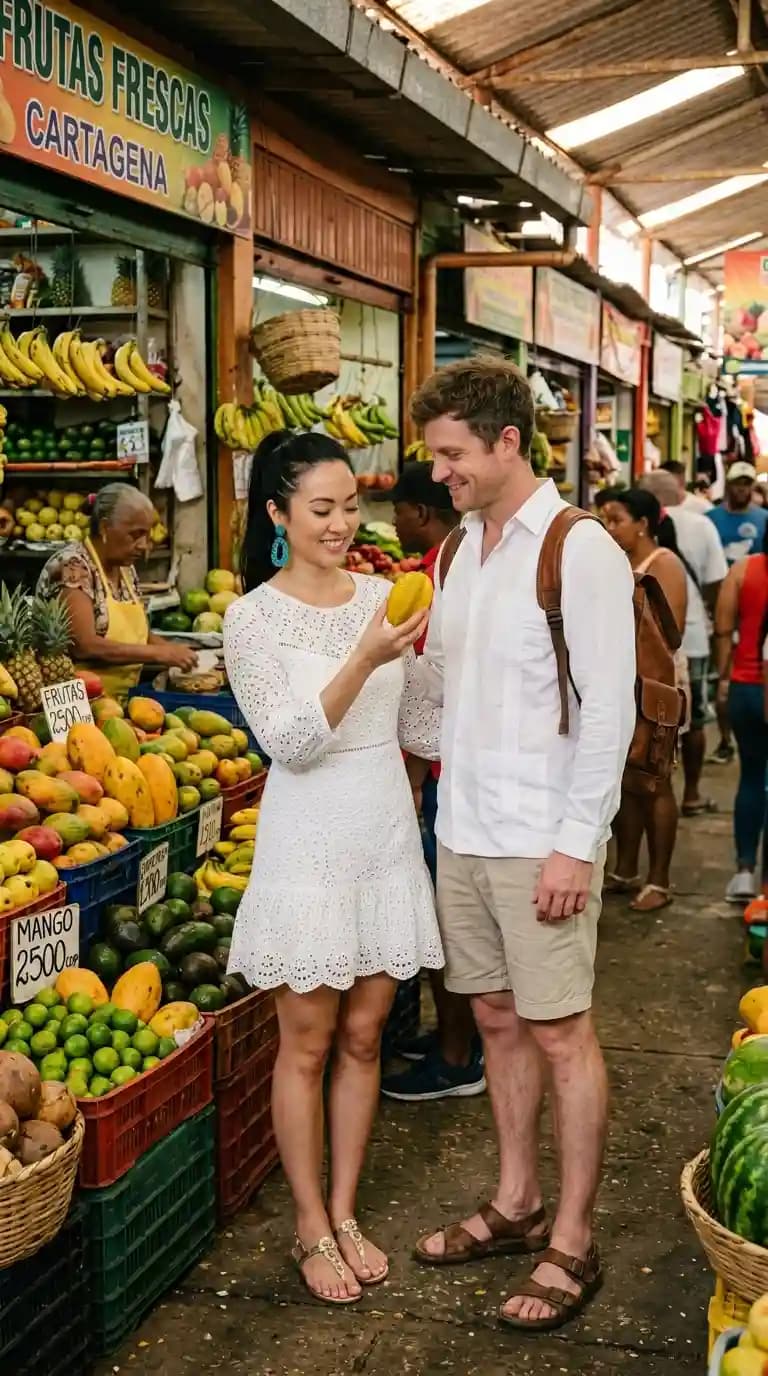 White Eyelet Dress + White Linen Shirt + Khaki Shorts