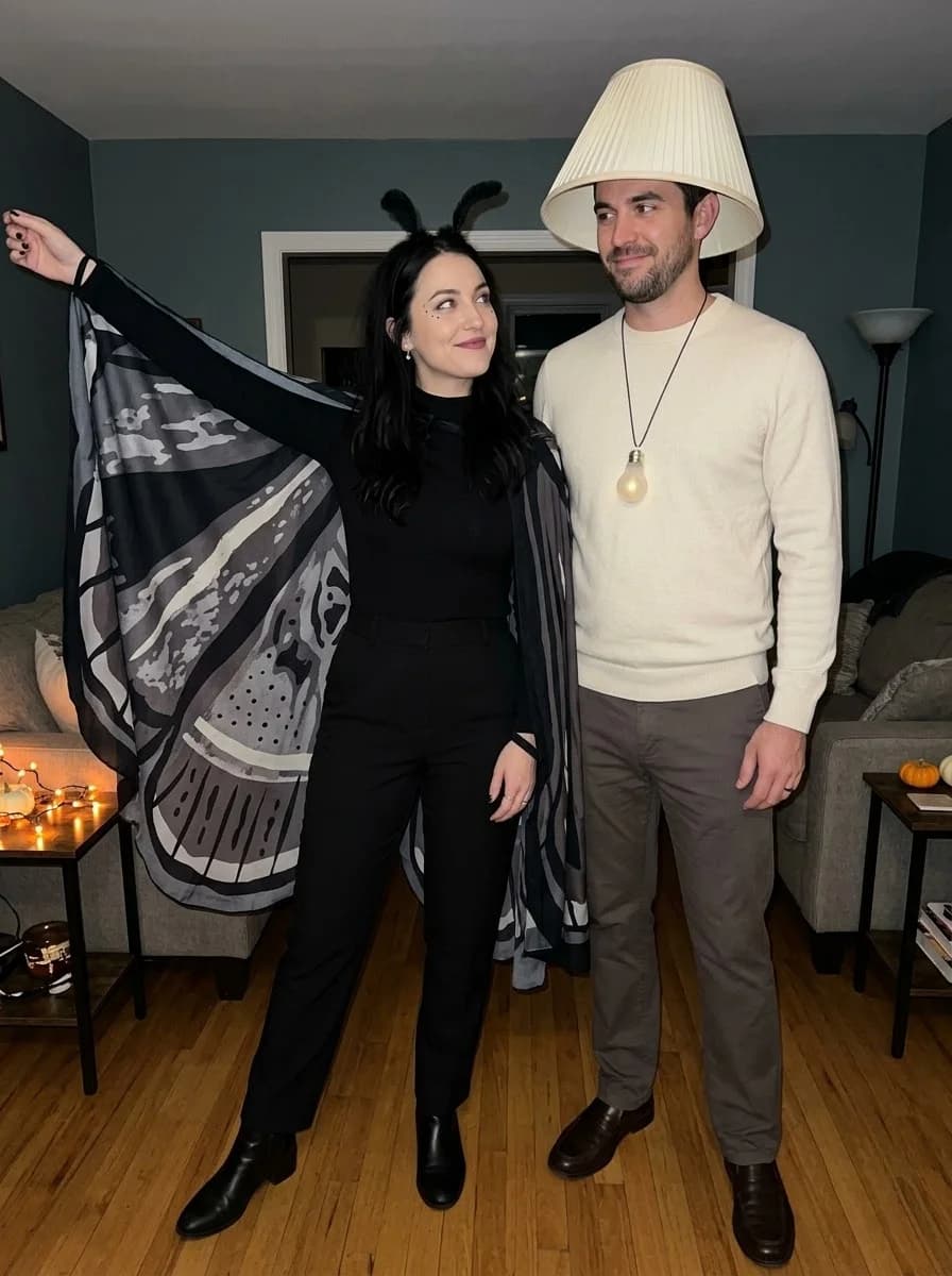 Moth & Lamp Couple Costume