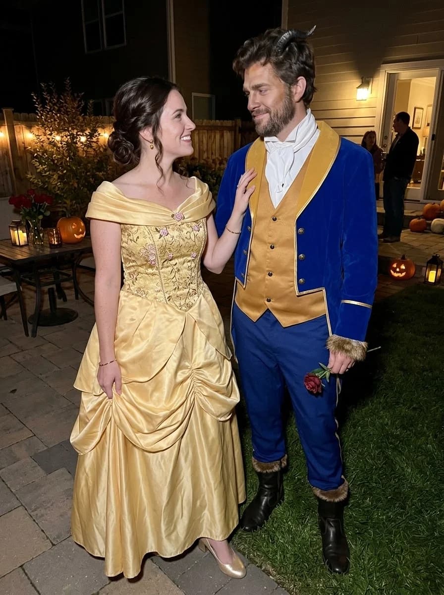 Belle & The Beast Couple Costume