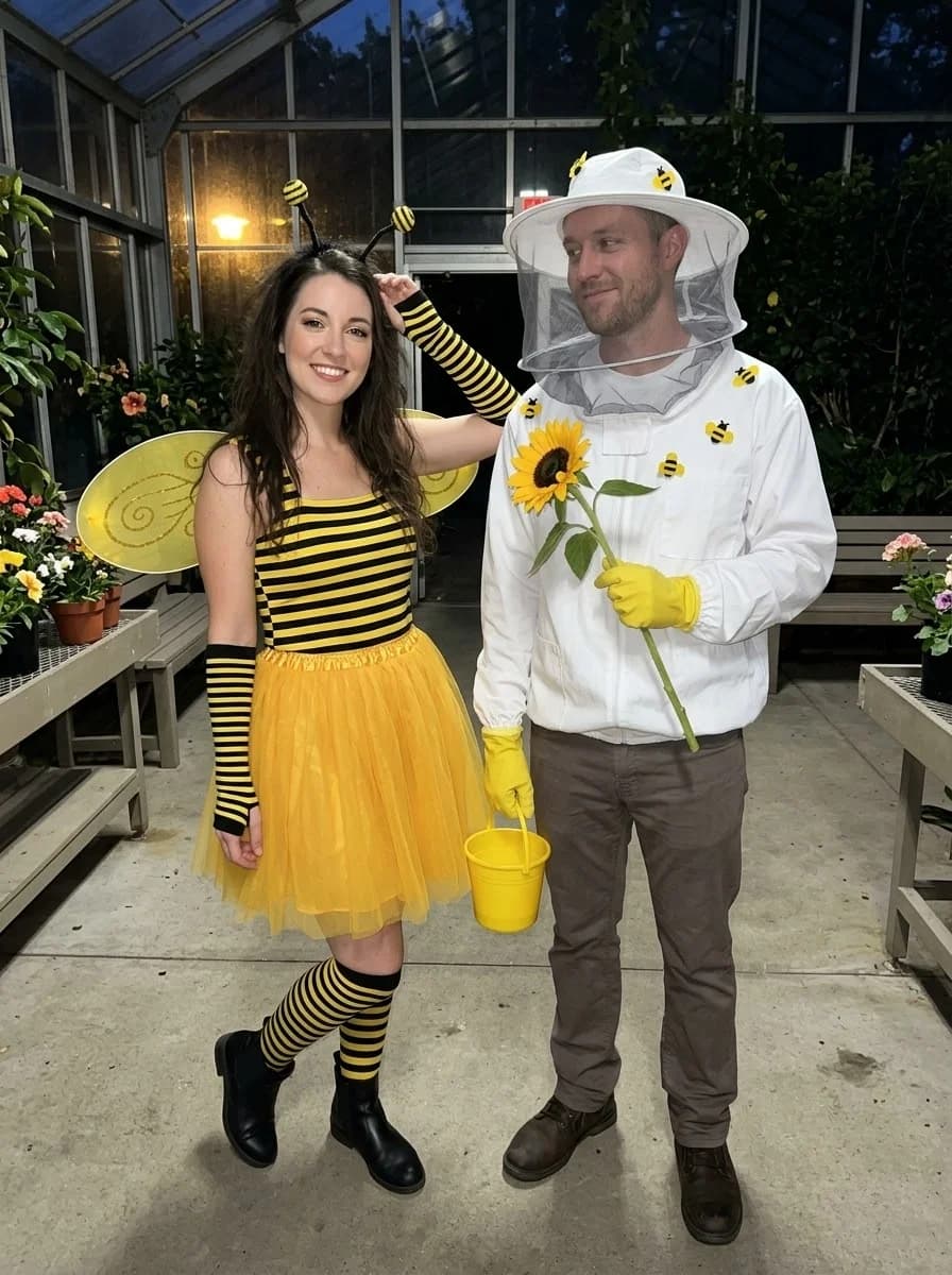 Bumblebee & Beekeeper Couple Costume