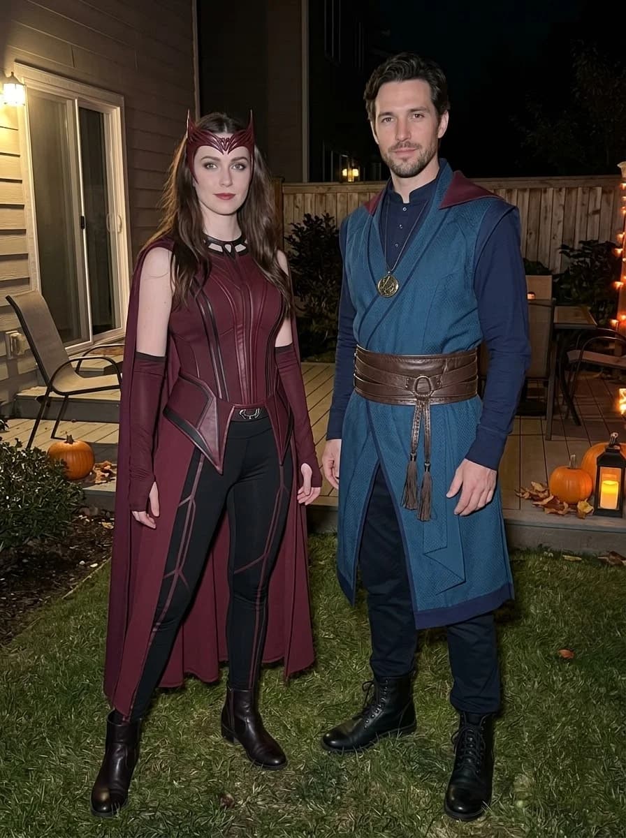 Scarlet Witch & Doctor Strange Couple Costume