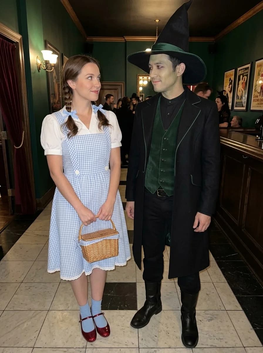 Dorothy & Wicked Witch Couple Costume