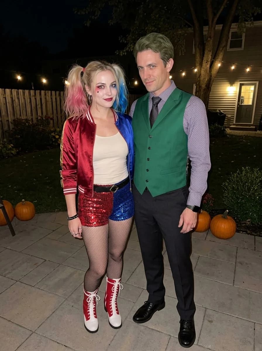 Harley Quinn & Joker Couple Costume