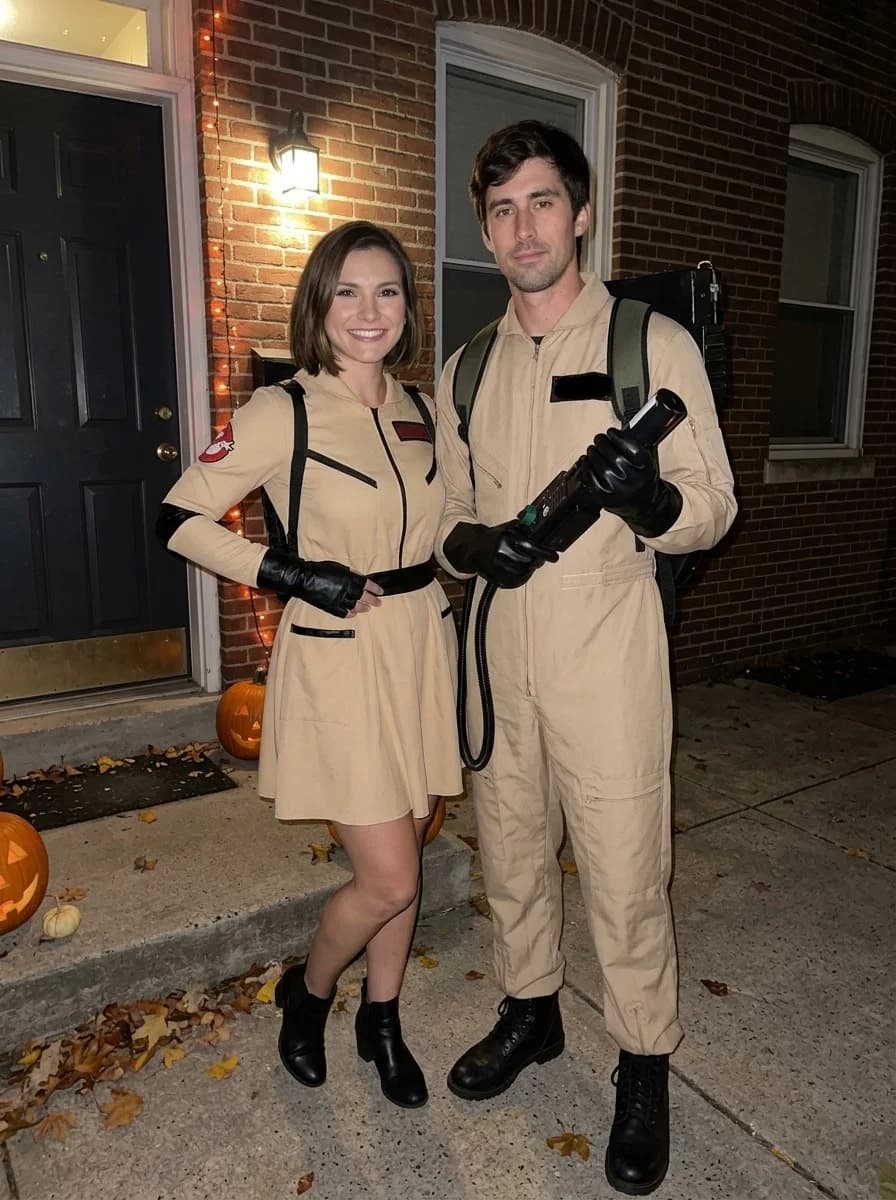 Ghostbusters: Jill and Peter Couple Costume