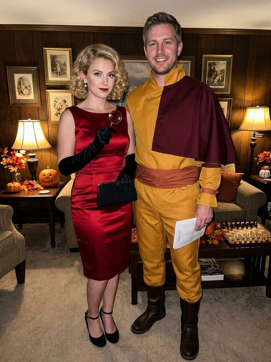 Clue: Miss Scarlet and Colonel Mustard