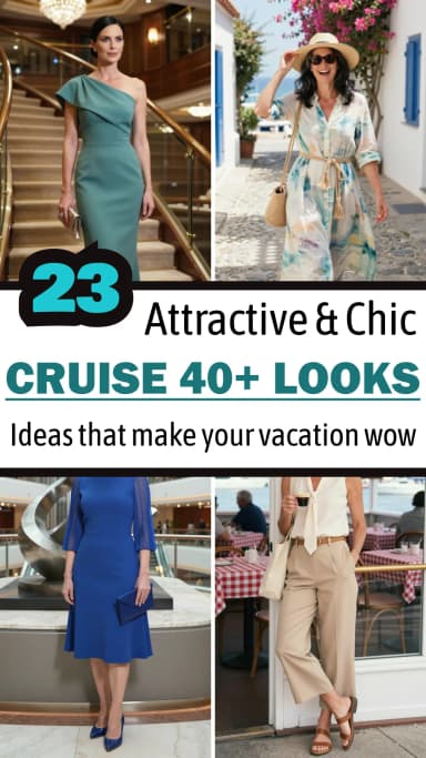 23 Best Cruise Outfits for Women Over 40 and 50 ๐ขโจ | Elegant, Comfy & Trendy Cruise Vacation Fashion Ideas 2026