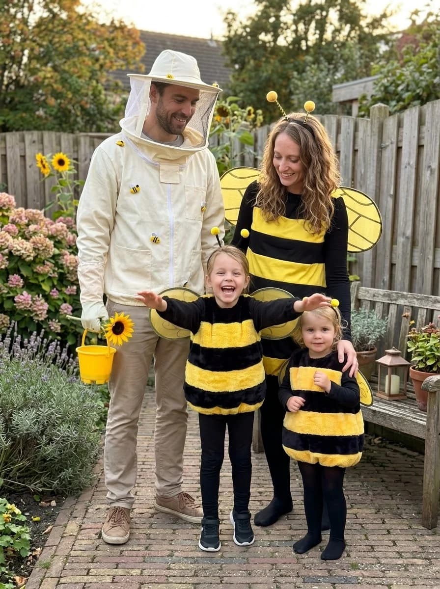 Beekeeper and Bumblebee Family Costume