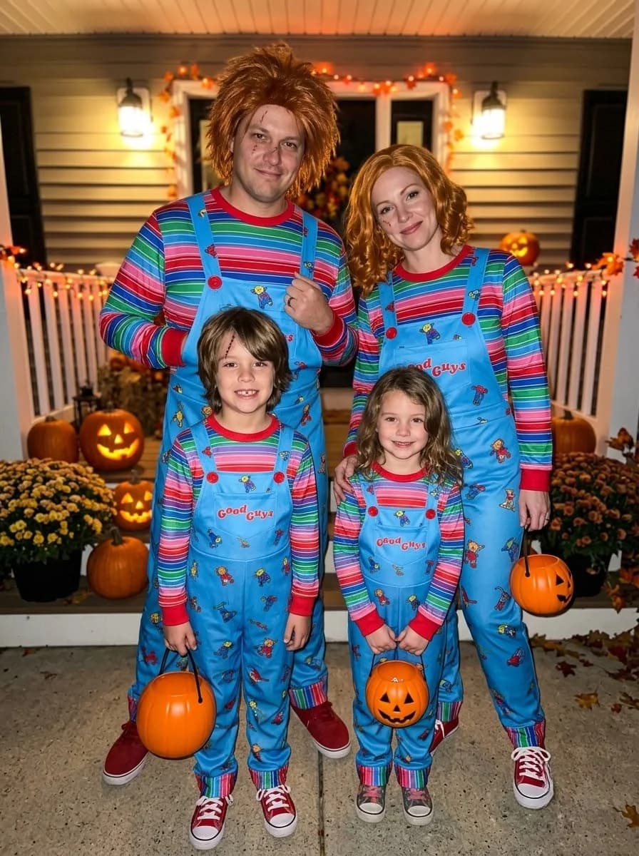 Chucky Family Costume with Good Guys Doll Crew