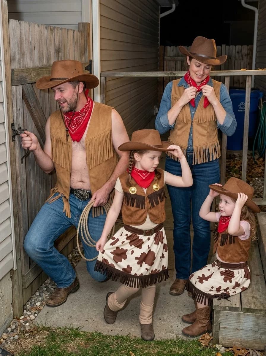 Wild West Cowboy Family Costume