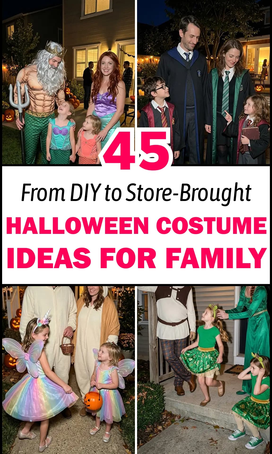 45 Best Family Halloween Costumes That Are Creative & Coordinated