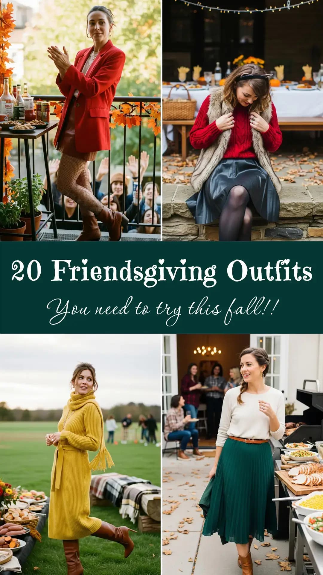 20 Stunning Friendsgiving Outfits 2025 | Best Friendsgiving Outfit Ideas | What to Wear for Friendsgiving | Cozy to Chic Friendsgiving Outfits for Friends Gatherings