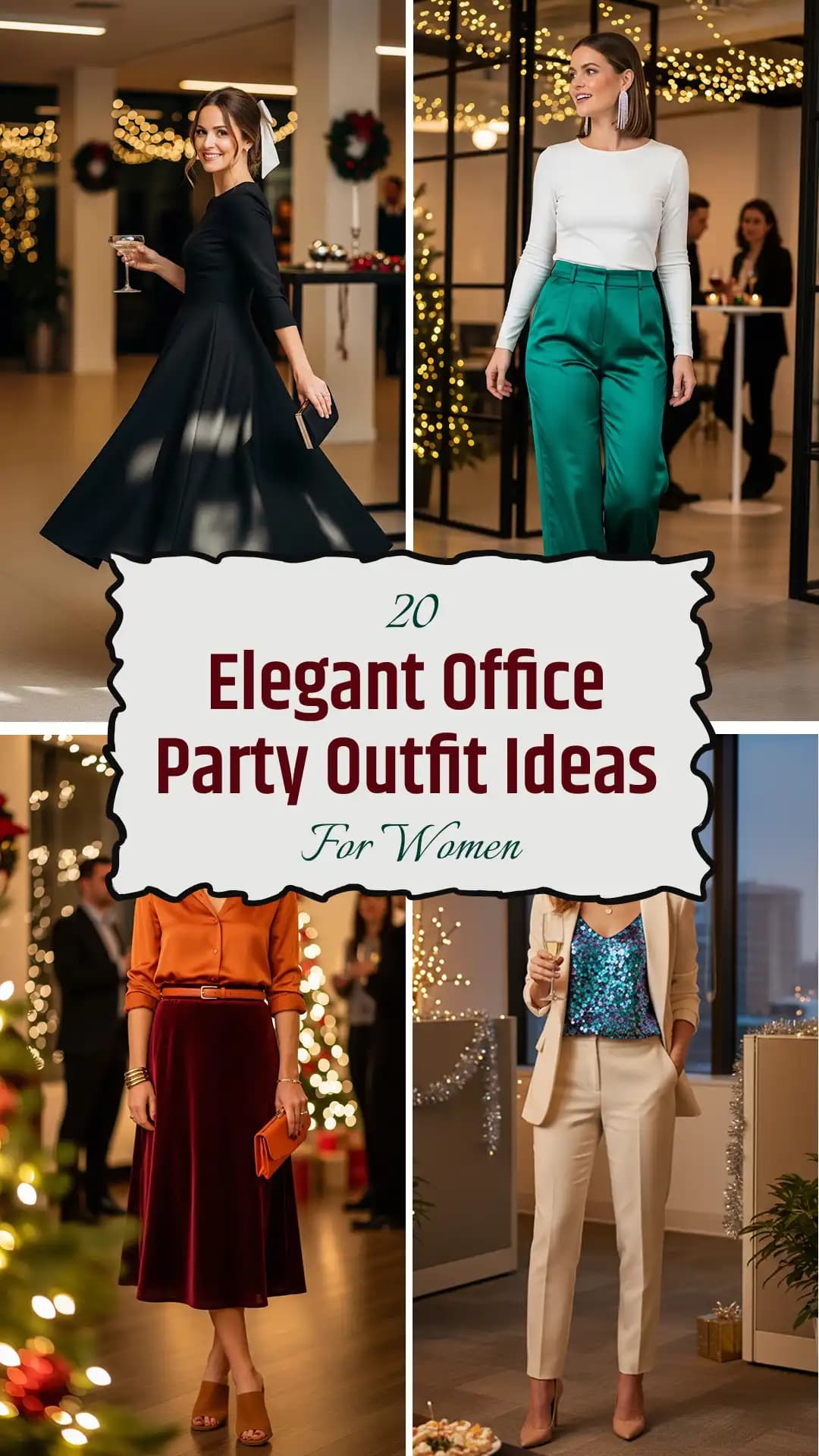 20 Best Office Holiday Party Outfit Ideas for Women Trending this year πβ¨