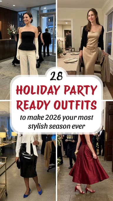 28 Holiday Party Outfits 2026 That Make Every Invitation Worth Dressing Up For