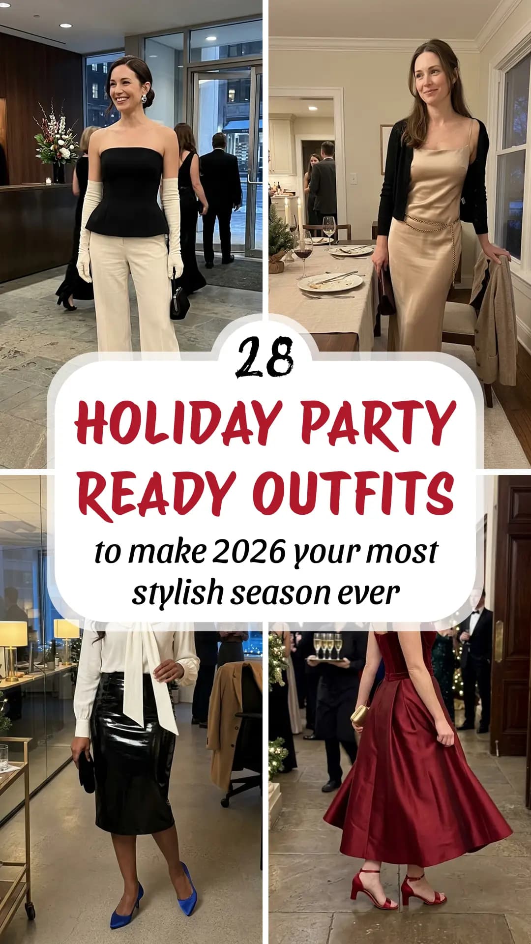 28 Holiday Party Outfits 2026 That Make Every Invitation Worth Dressing Up For