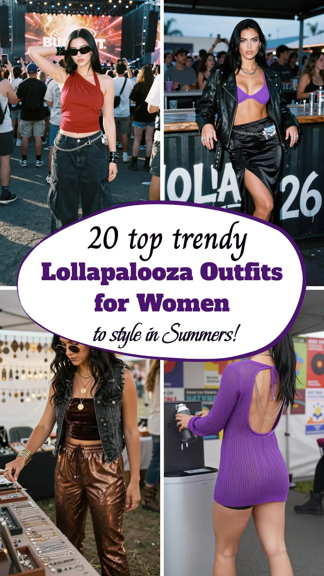 20 Trendy Lollapalooza Outfits for Spring & Summer (2026) | Festival Fashion, Y2K Vibes & Warm-Weather Style