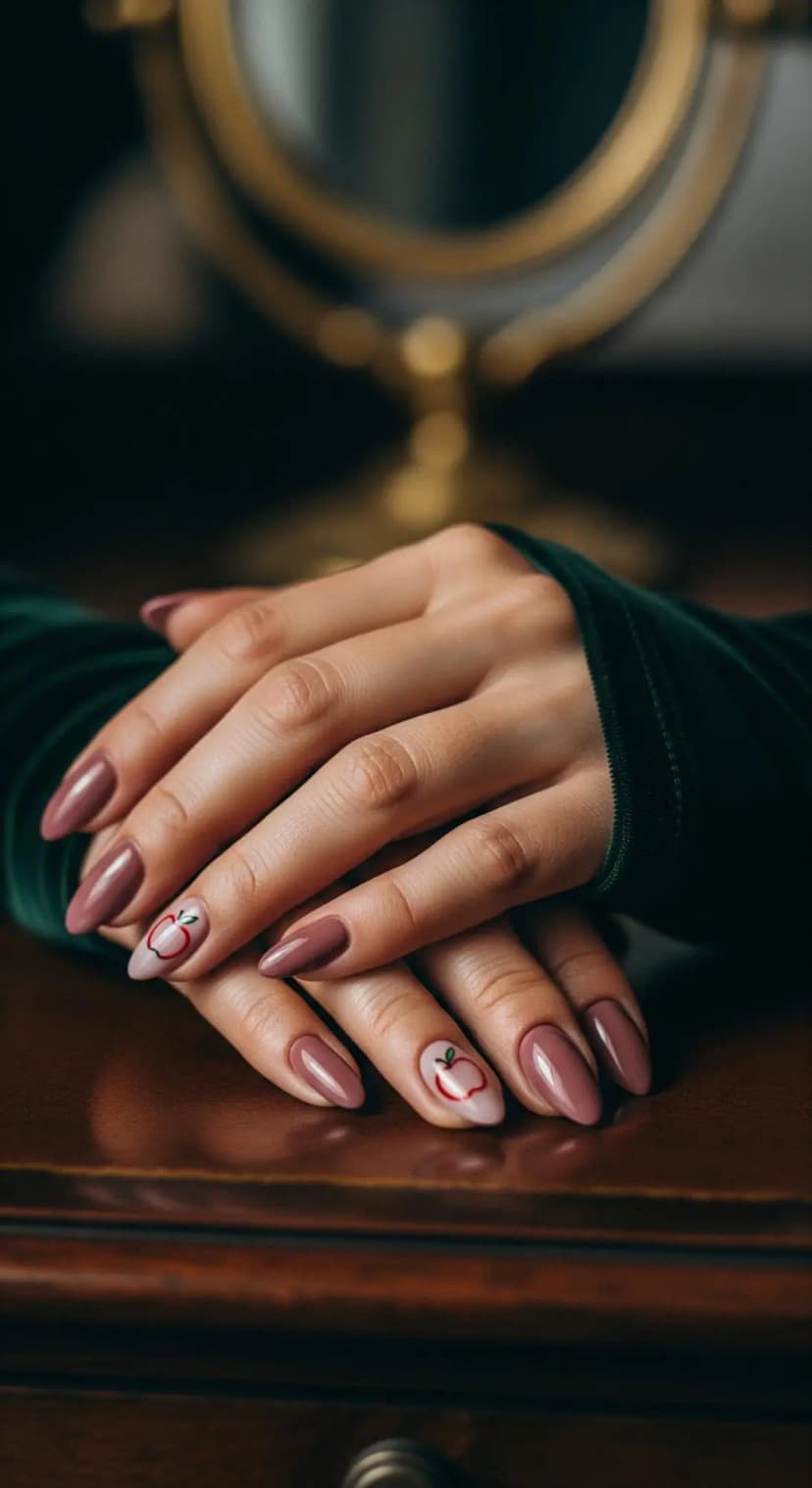 Mauve Almond Apple Art