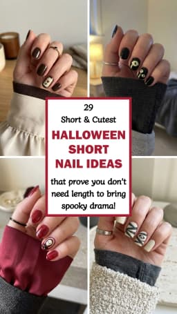 Short Halloween Nails That Prove You Don’t Need Length to Bring the Spooky Drama