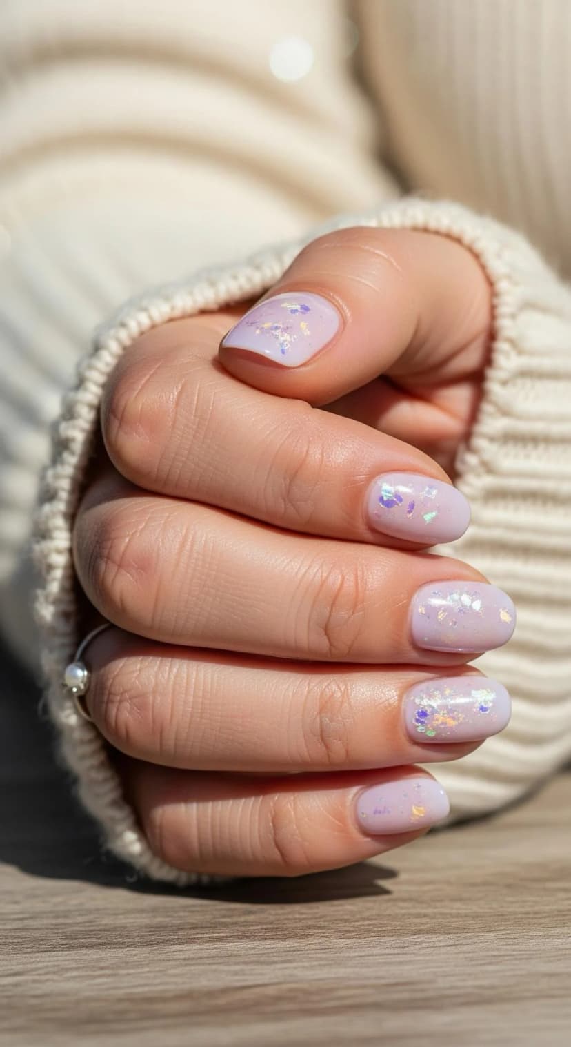 Lavender Glitter Nails (Soft Sparkle Done Right)