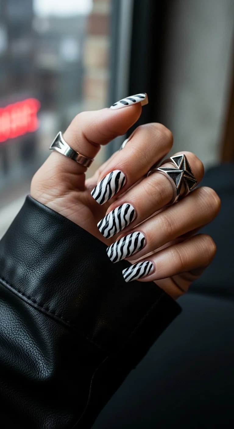 Black and White Zebra Print