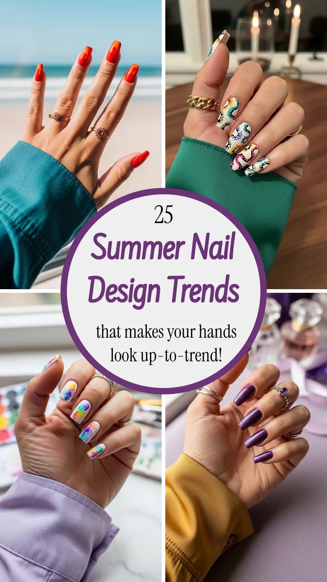 25 Best Aesthetic Summer Nail Designs 2026 💅☀️ | Cute, Trendy & Bright Summer Acrylic & Gel Nails | Beautiful Summer Nail Art Ideas
