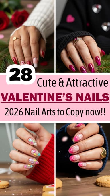 π
28 Valentine's Day Nails for a Romantic Look 2026 | Best Valentine's Nail Ideas | Romantic Valentine's Day Manicure | Valentine's Nail Art Ideas