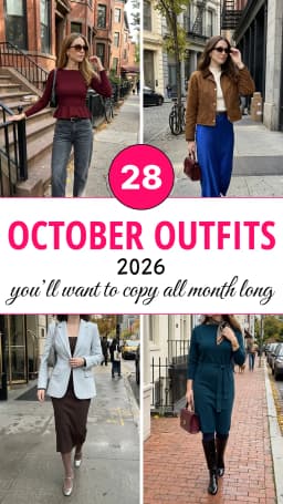 28 Stylish October Outfits That Work for Offices & Casual Plans (2026)