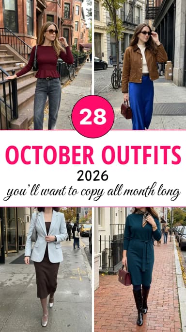 28 Stylish October Outfits That Work for Offices & Casual Plans (2026)