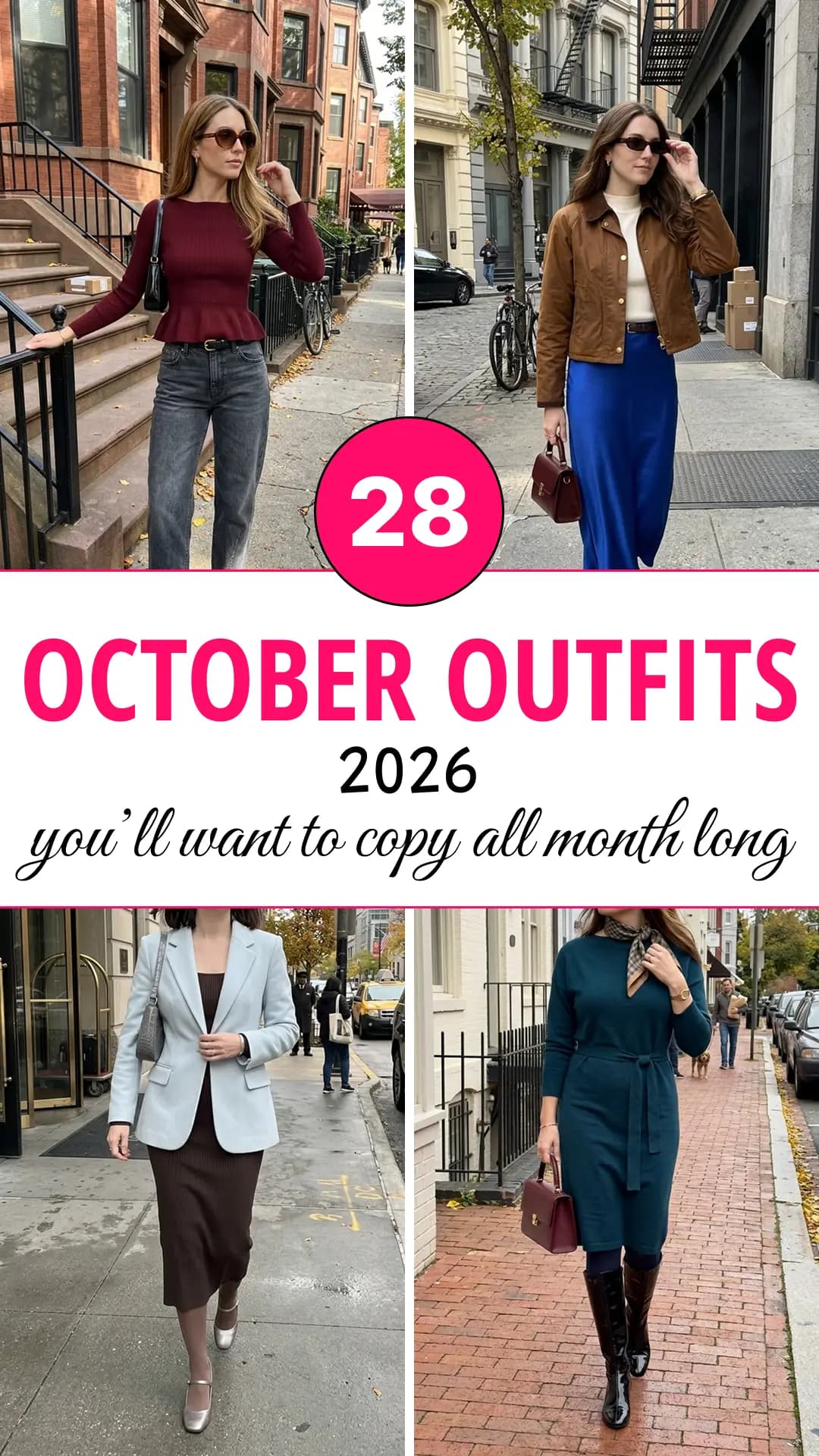 28 Stylish October Outfits That Work for Offices & Casual Plans (2026)