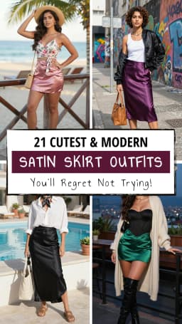 21 Best Satin Skirt Outfit Ideas for Women 2026 👗✨