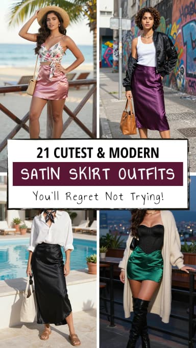 21 Best Satin Skirt Outfit Ideas for Women 2026 👗✨