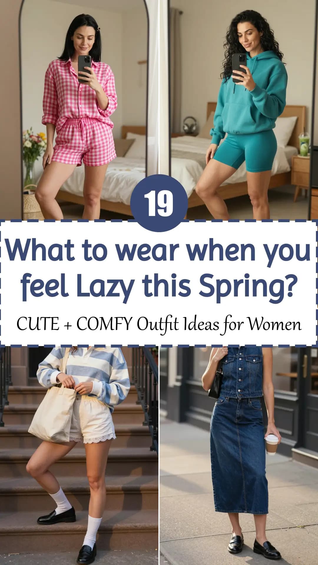 19 Cute & Cozy Outfits to Wear on a Lazy Spring Day 2026 πΈβ | Relaxed Spring Style & Comfy Casual Looks for Home & Errands