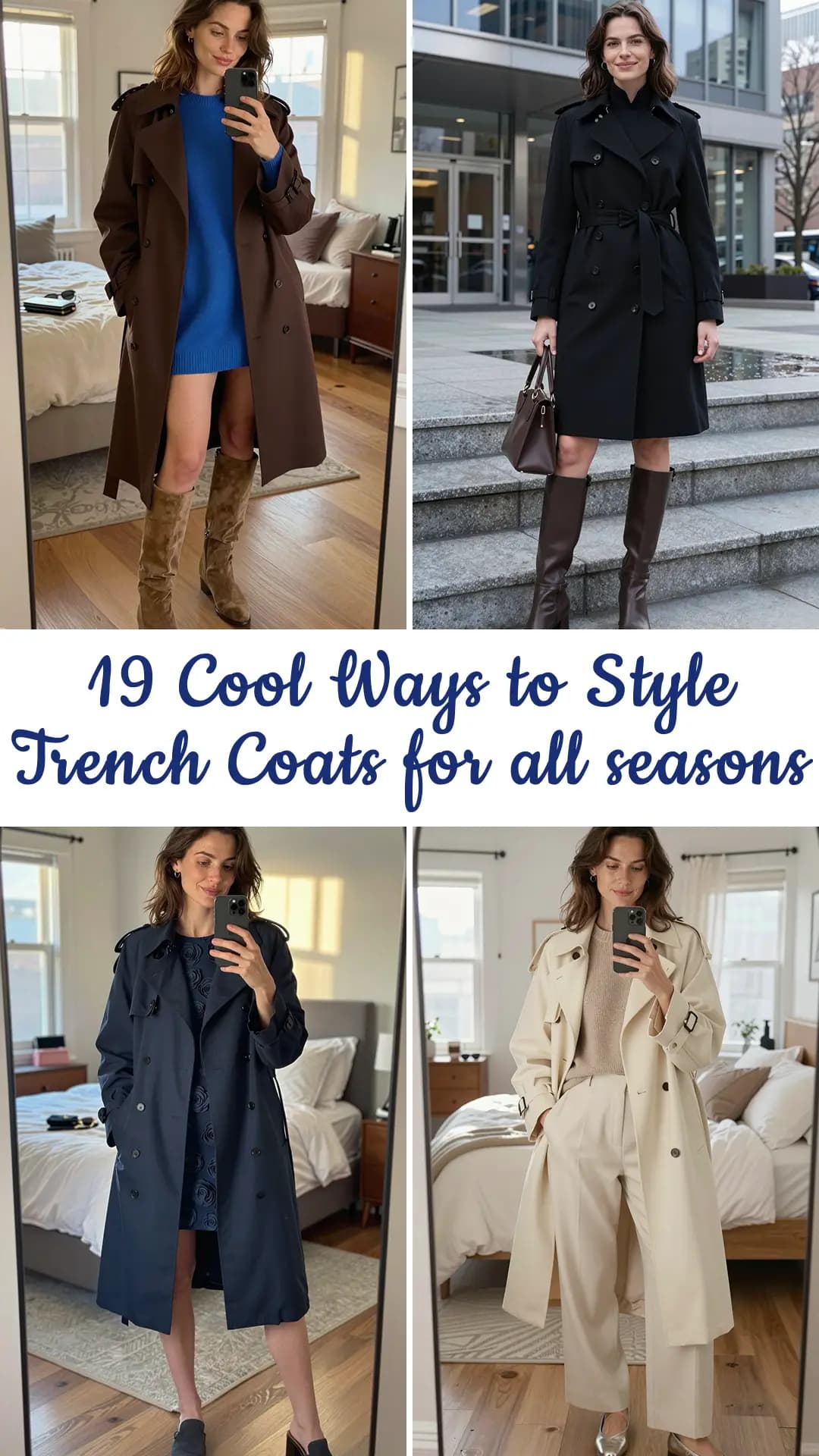19 Trench Coat Outfits for Effortless Chic Style 2026 | Best Trench Coat Outfit Ideas | How to Style Trench Coat | Classy Trench Coat Looks