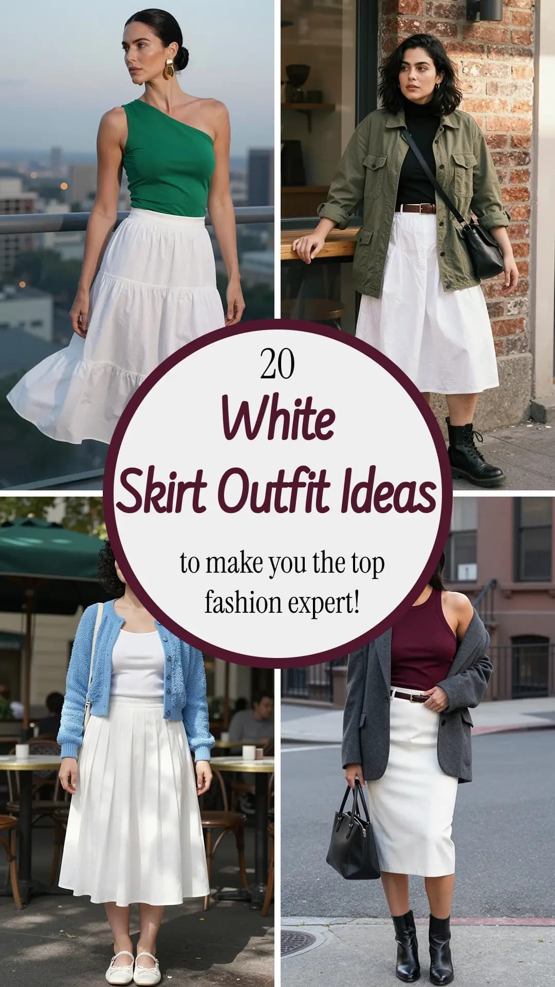 20 Best White Skirt Outfit Ideas for Women 2026 π€β¨ | Chic & Trendy Style Guide | How to Style a White Skirt