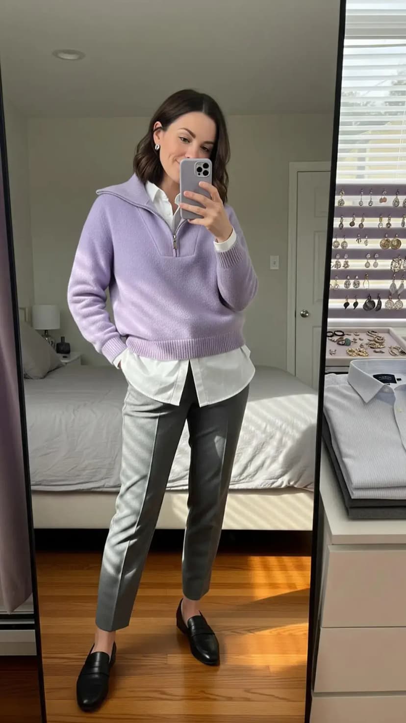 Lavender Knit Sweater