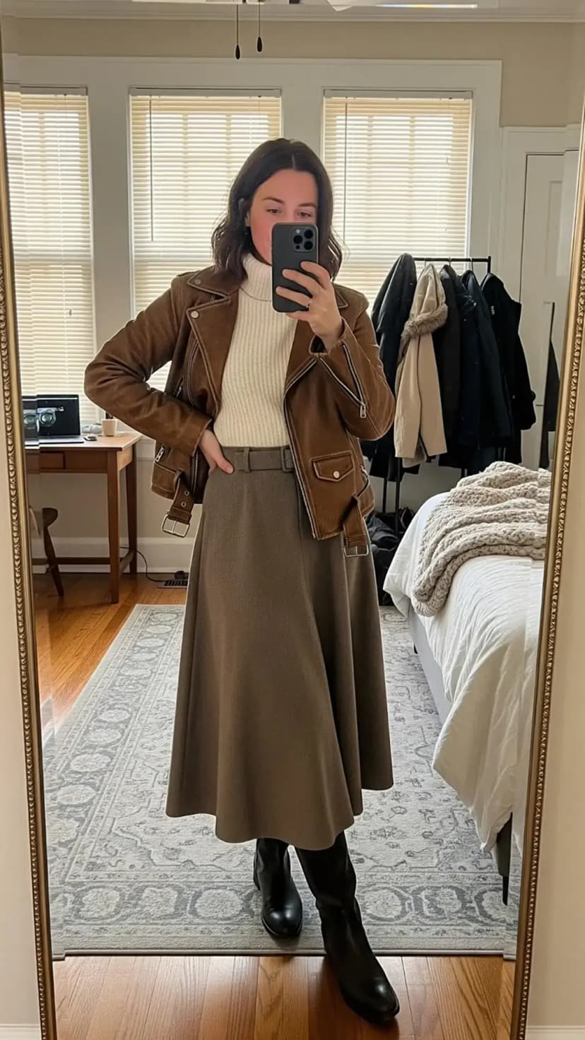 Cream Ribbed Sweater