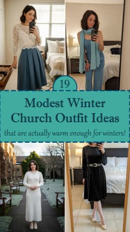 19 Winter Church Outfits That'll Keep You Warm & Elegant 2025 ❄️✨ | Best Winter Church Outfit Ideas | Cozy & Modest Church Looks | Trendy Winter Church Fashion