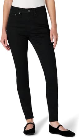 High-Rise Skinny Jeans (Black)