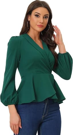 Draped Blouse (Green)