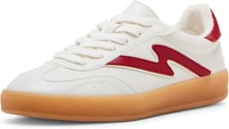 Retro Style Sneakers (White-Red)